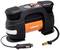 Portable OSRAM air compressor with integrated pressure gauge and connection cable, suitable for inflating tyres.