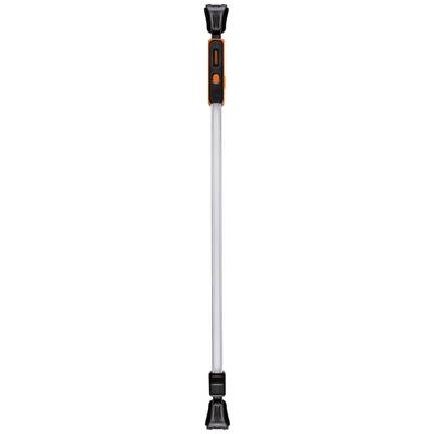 Long, telescopic rod with a black and orange handle, possibly a tool or piece of sporting equipment.