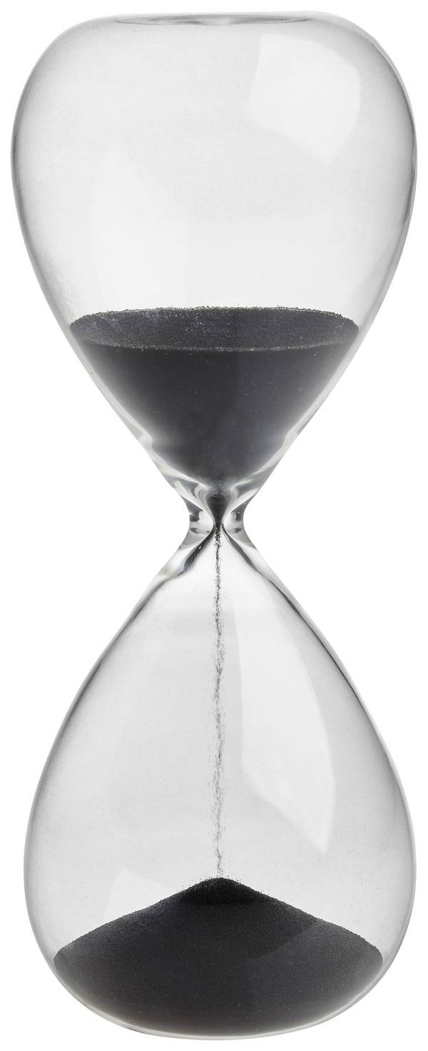 TFA Dostmann  Hourglass Transparent, Anthracite Analogue