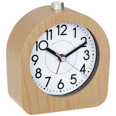   TFA Dostmann  60.1038.05  Quartz  Alarm clock  Beech  Alarm times 1    