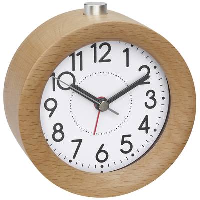   TFA Dostmann  60.1039.05  Quartz  Alarm clock  Beech  Alarm times 1    