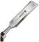 Metal chisel with wooden handle, inscribed with 'TOOLCRAFT 25mm'. Suitable for precise woodworking.