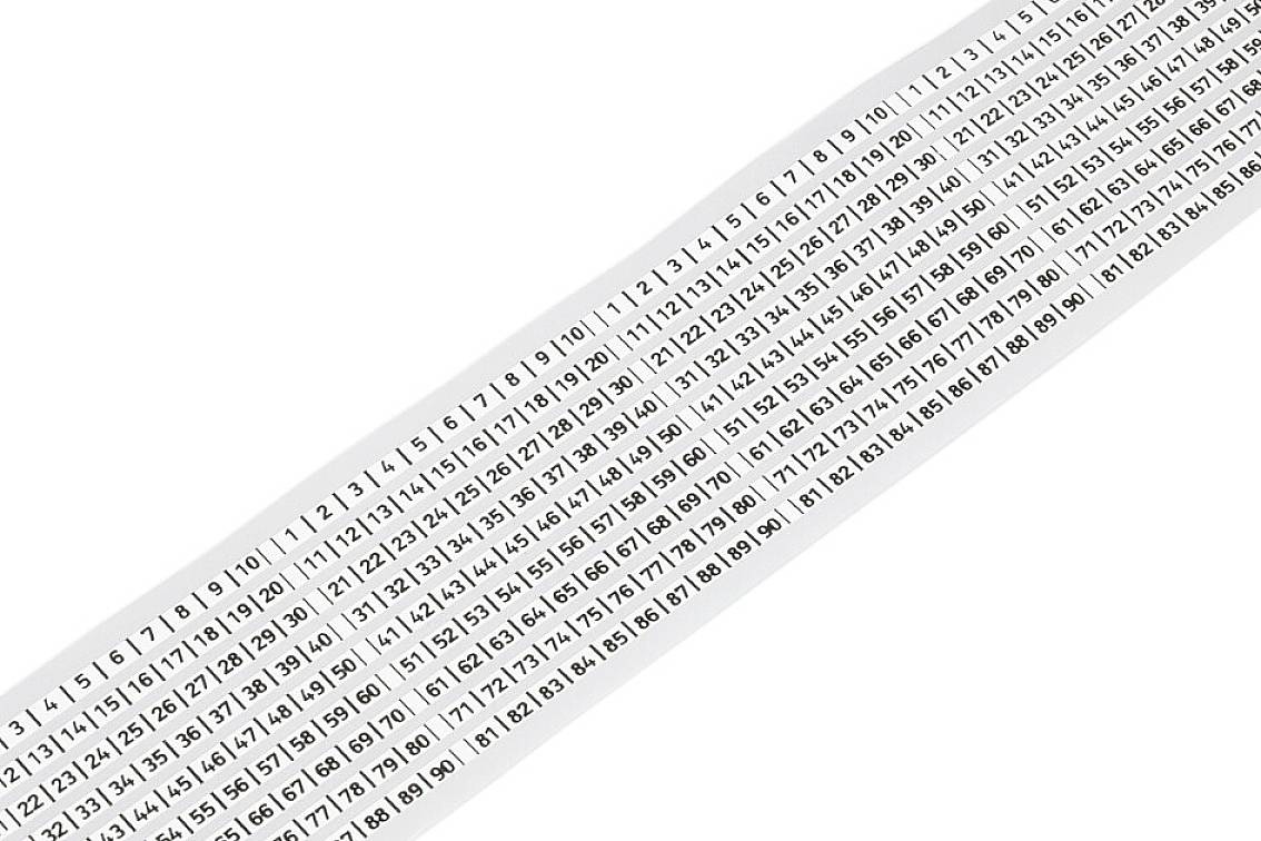 WAGO 210-831 210-831 Thermal transfer printer labels Fitting type: Adhesive White 25 m