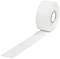 A roll of perforated, white paper tape that unwinds.