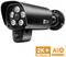 Black surveillance camera with multiple infrared LEDs, labelled 'INSTAR', advertised with '2K+ 2560x1440' and 'AI object recognition'.