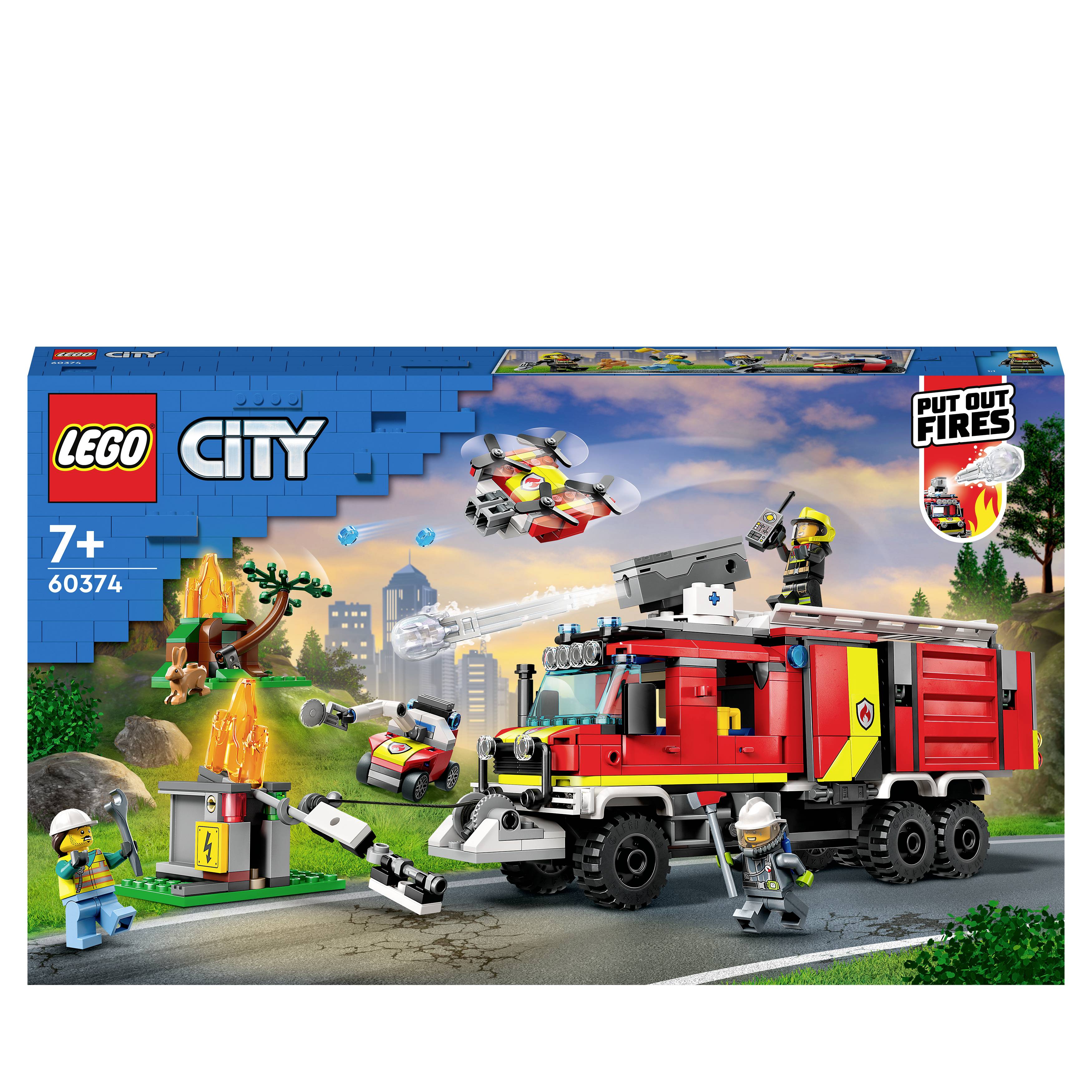 Image of 60374 LEGO® CITY Operations conducted wagon of the fire brigade