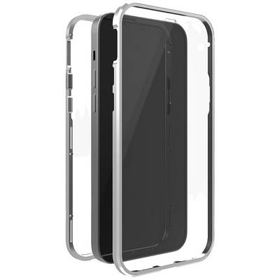 Transparent mobile phone case and aluminium frame for a smartphone, demonstrating the protection and design of the protective cover.