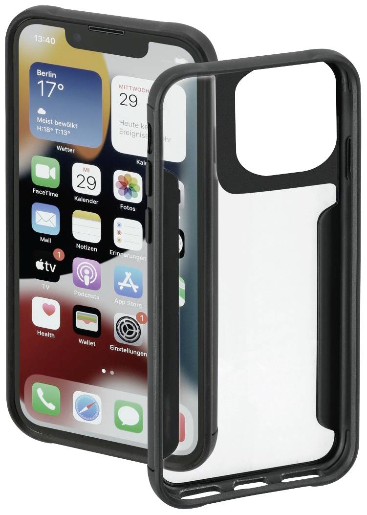 Image of Hama Cover Apple iPhone 14 Pro Transparent, Black 00215524