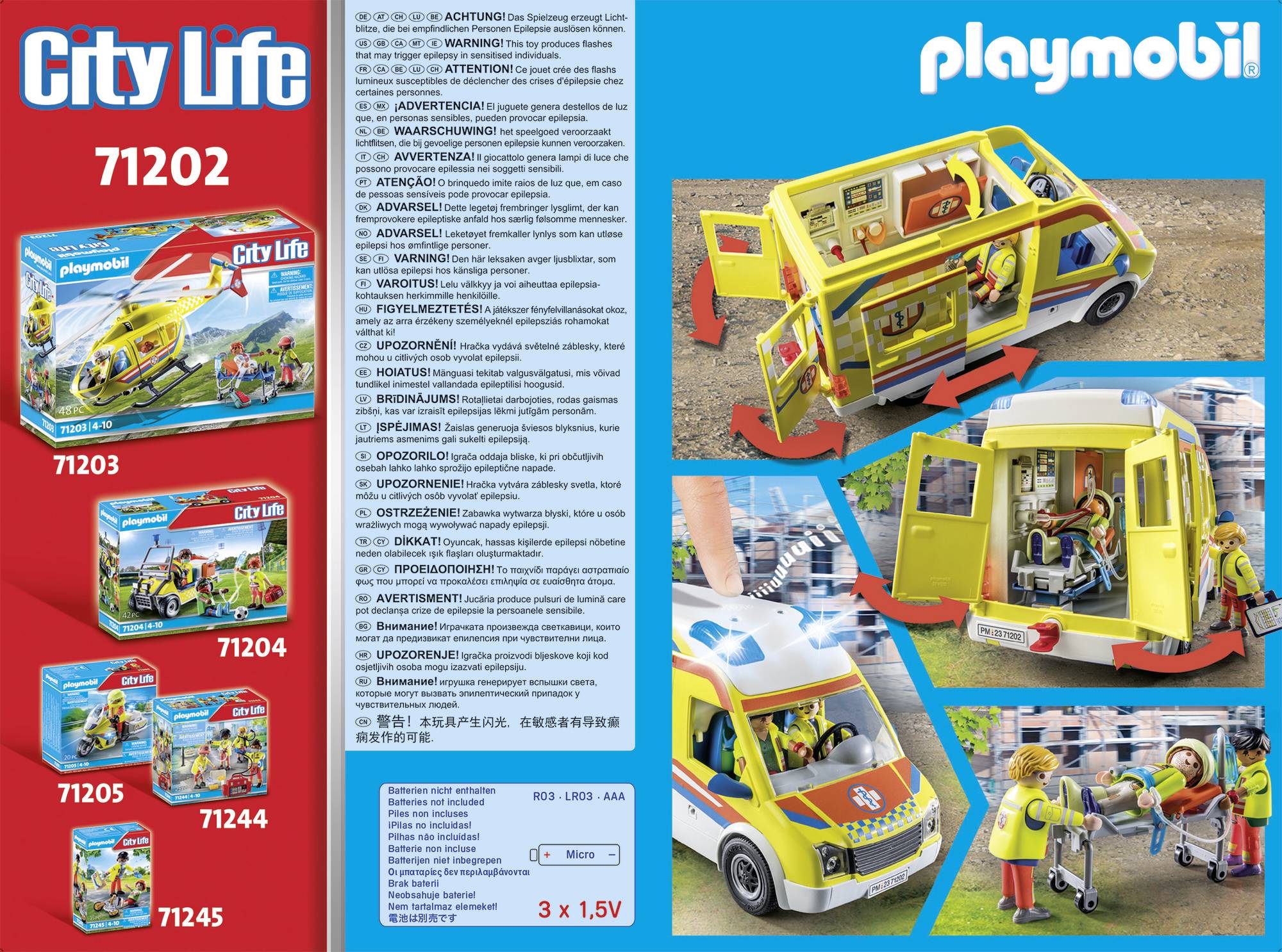 Playmobil City Life Ambulance With Light And Sound 71202 Conrad Com