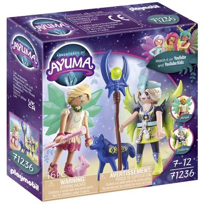 Image of Playmobil® Ayuma Crystal and Moon Fairy with soul animals 71236