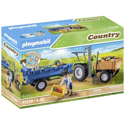 Image of Playmobil® Country Tractor with trailer 71249