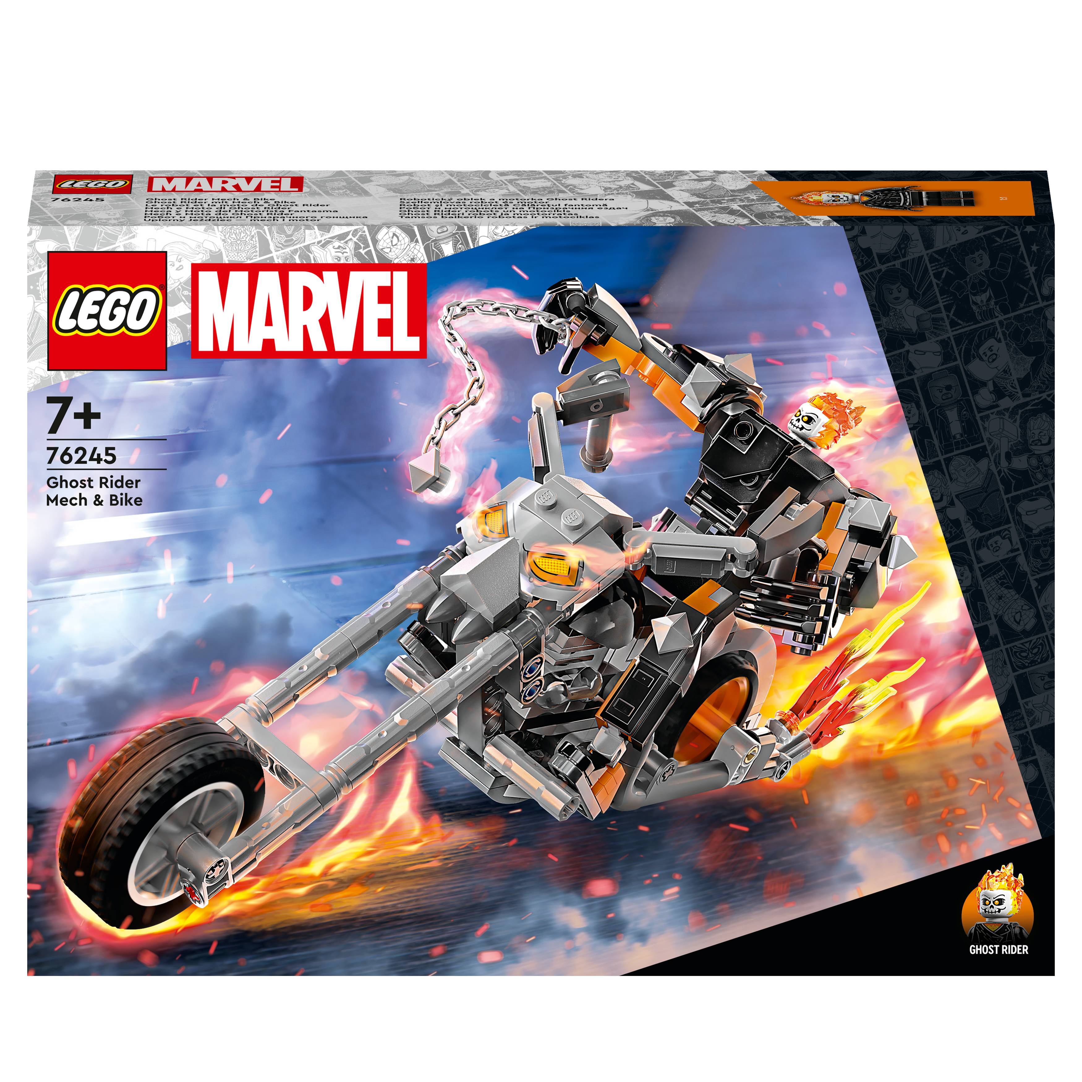 opskrift emne melodrama 76245 LEGO® MARVEL SUPER HEROES Ghost Rider with Mech & Bike | Conrad.com