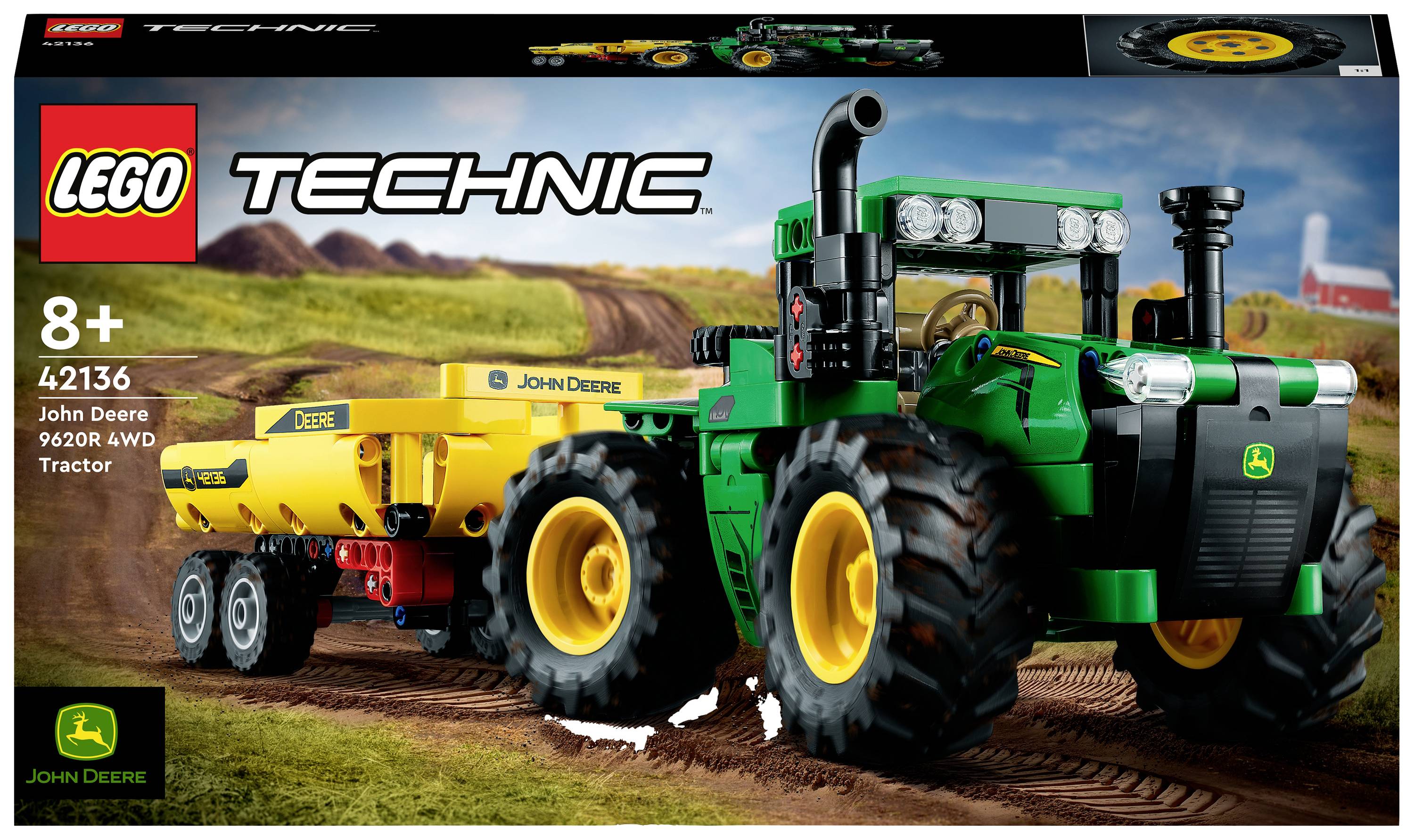 42136 LEGO® TECHNIC John 9620R 4WD tractor | Conrad.com