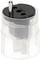 A transparent travel plug adapter for converting plug types, primarily for use in various international power sockets.