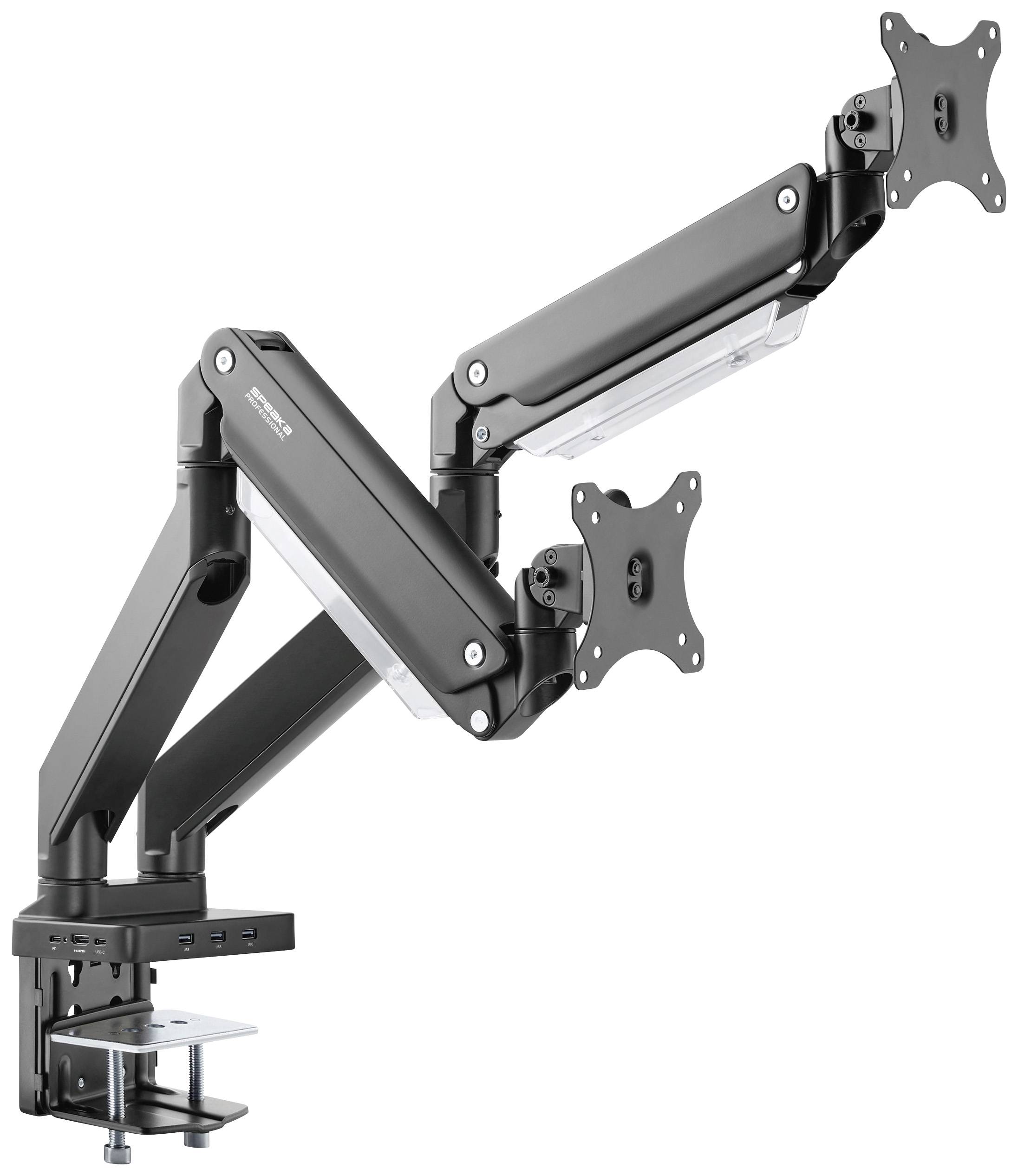 SpeaKa Professional SPMM830 2x Monitor desk mount 43,2 cm (17") 88