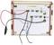 Electronic circuit board with wiring and electronic components, labelled as 'Level Warning'. Contains resistors, LEDs and transistors.