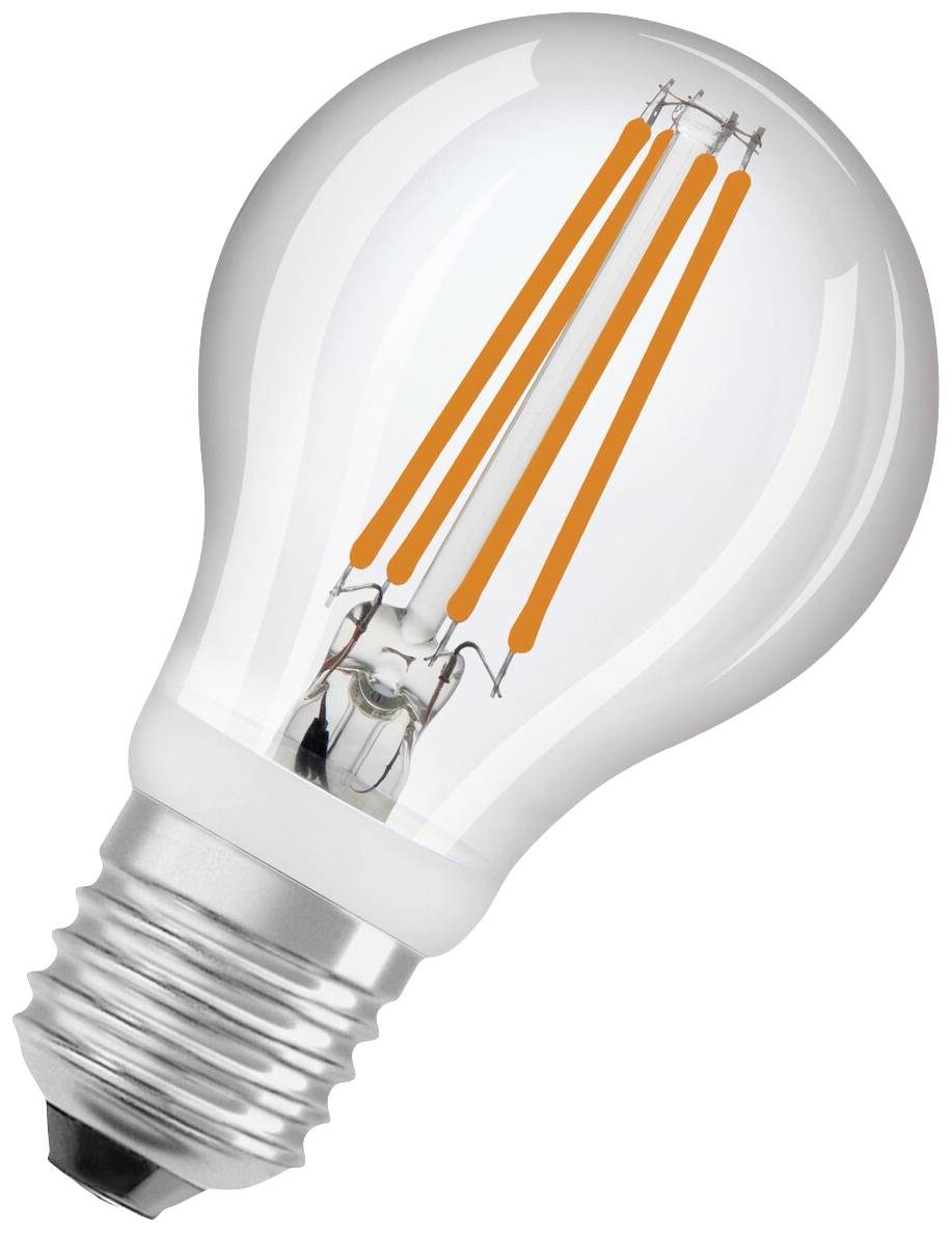 OSRAM 4058075762039 LED (monochrome) EEC E (A - G) E-27 Pear shape 7.3 W = 60 W Warm white (Ø x H) 60 mm x 60 mm 1 pc(s)