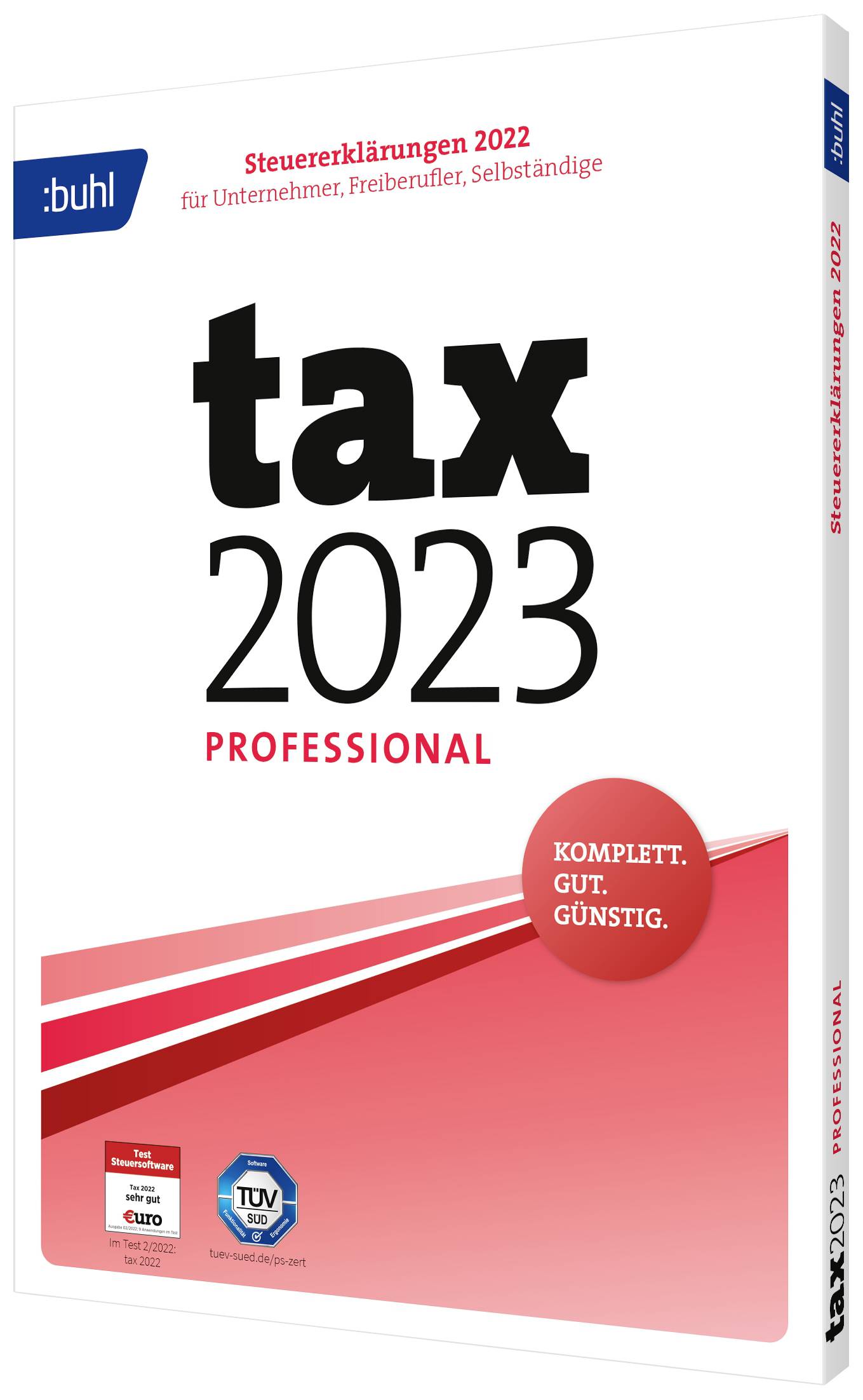 WISO tax 2023 Professional Full version, 1 licence Windows Control-2