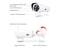 'Surveillance Devices: Top camera with infrared LEDs and sensors, bottom weatherproof casing, microphone and flexible mounting bracket.'