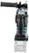 Electric power tool in blue and black with handle and battery indicator in the foreground, partially obscured.