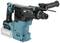 A cordless demolition hammer in blue and black with a handle and battery, suitable for construction or renovation work.