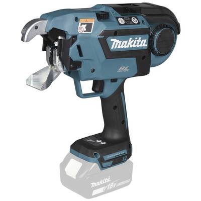Electric tool with a blue casing, used for the safe automatic binding of wires.
