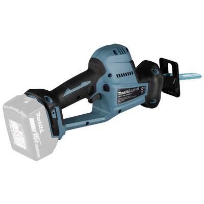Battery-powered pruning saw in blue with an ergonomic handle and visible interface for an 18V battery, which is not pictured.