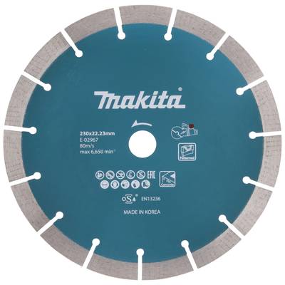 Makita E-02967  Diamond cutting disc Diameter 230 mm Bore diameter 22.23 mm  1 pc(s)
