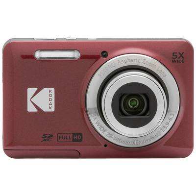 Kodak Pixpro FZ55 Friendly Zoom Digital camera 16 MP Optical zoom: 5 x Red  Full HD Video, HDR video, Built-in battery