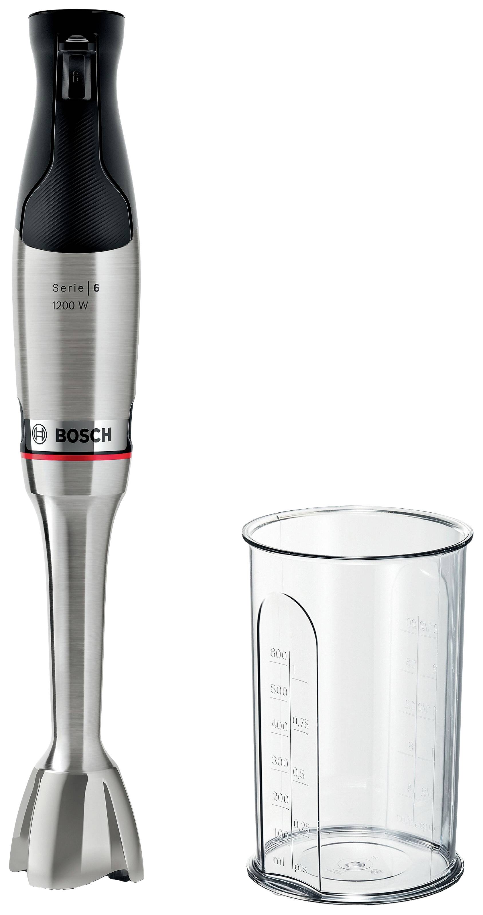 Bosch Haushalt Serie 6 ErgoMaster Hand-held blender 1200 W with mixing jar,  BPA-free Stainless steel, Black