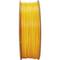 A yellow plastic spool with filament, perfect for 3D printers.