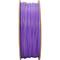A reel of purple filament used for 3D printing. The filament is clean and tightly wound.
