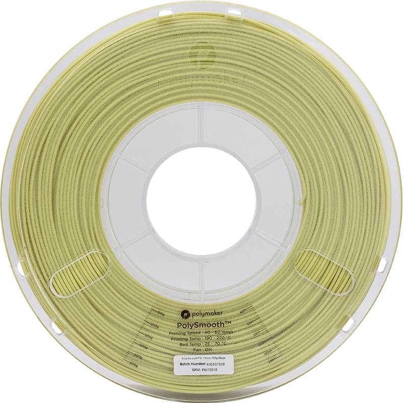 Polymaker PJ01012 PolySmooth Filament PVB polishable 1.75 mm 750 g Beige 1 pc(s)-1