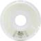 Plastic spool of white 3D printing filament, brand 'PolySupport'. Label displays printing and storage conditions.