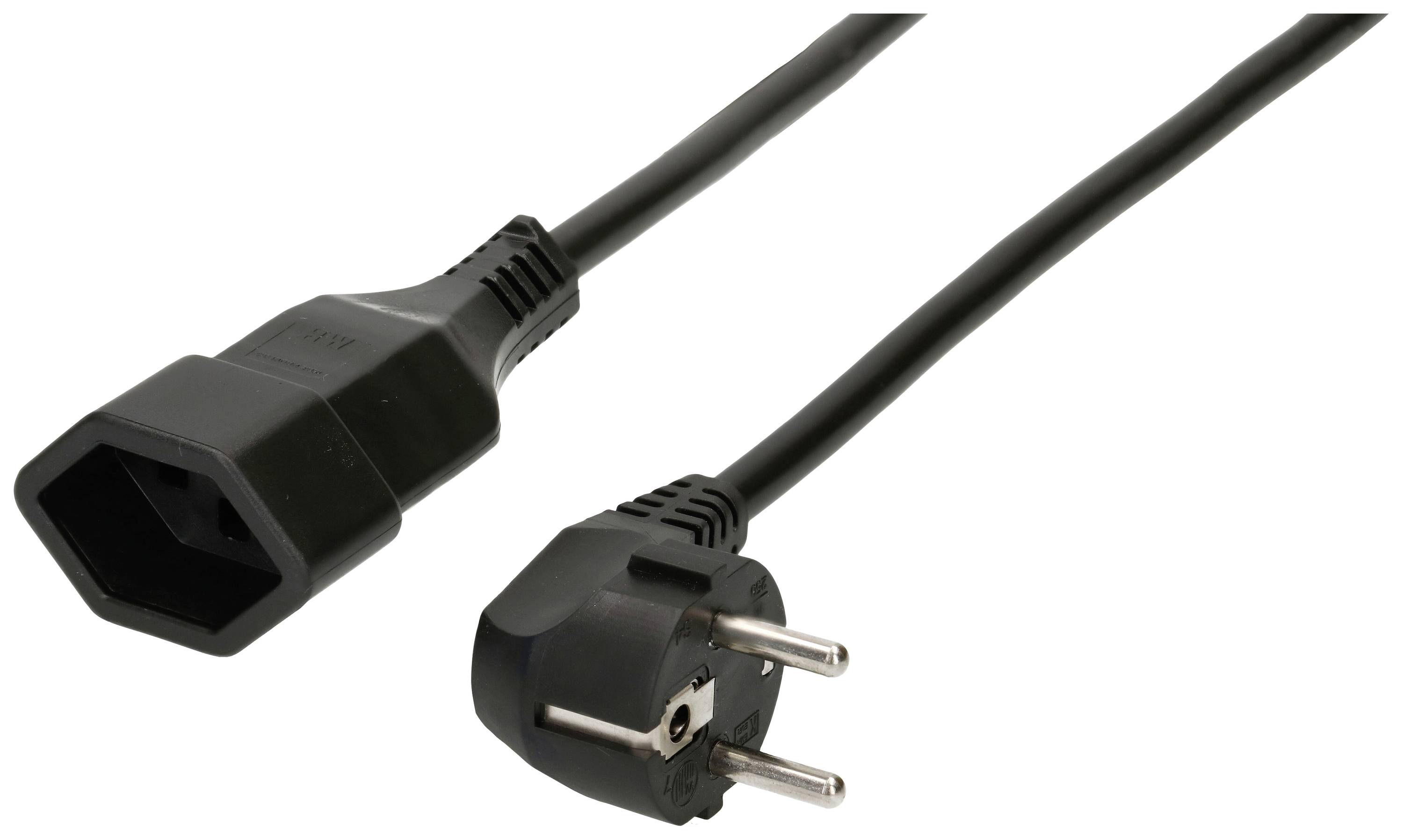 Image of Max Hauri 167768 Current Mains cable Black 0.5 m