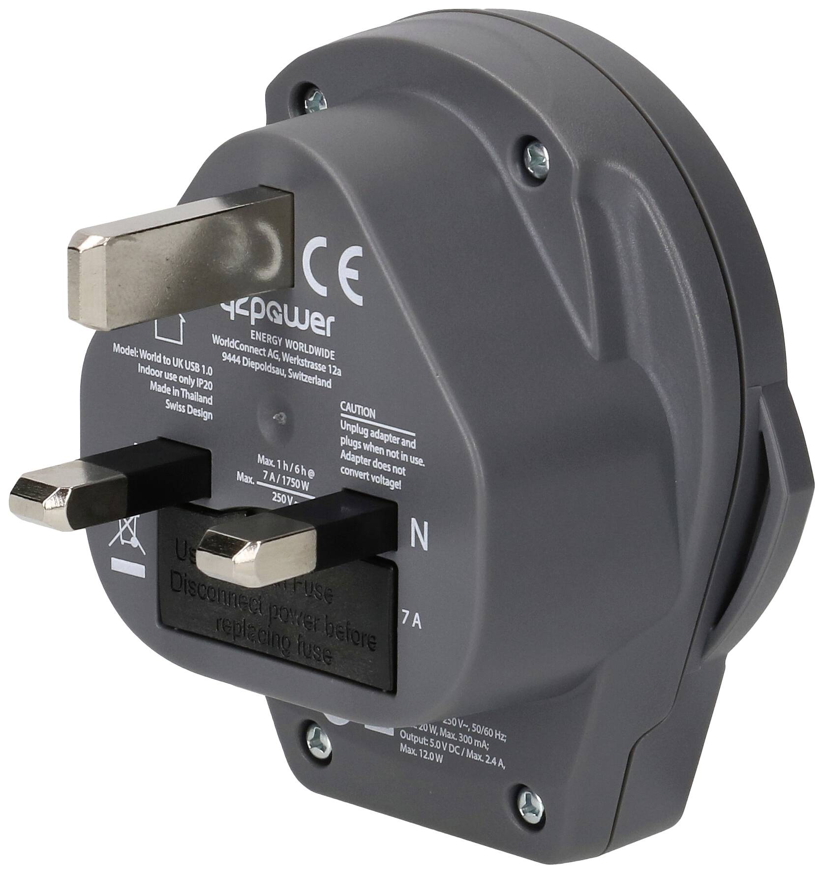 Q2 Power 165444 Travel adapter