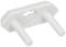 White plastic socket covers designed to protect children from electrical shock.