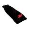 Black fabric bag with red '3M' logo, closable with drawstring at the top end.