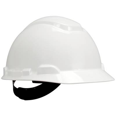 A white safety helmet against a white background.