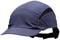 Dark blue peaked cap with ventilation inserts on the sides, adjustable chin strap, suitable for outdoor activities.