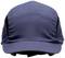 A dark blue cap with a curved peak and breathable side panels.