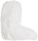 White, protective overshoe cover made from lightweight, water-repellent material.