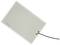 A rectangular moisture sensor with parallel tracks and two connection wires attached at one corner.