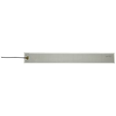 A thin, rectangular electrical heating element with a cable on the left side, potentially used for heating applications.