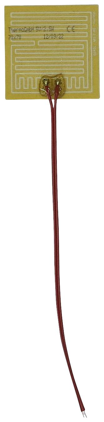 Thermo TECH Polyester Heating foil 5 V 2.5 W (L x W) 70 mm x 70 mm-0