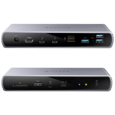 Image of HYPER Thunderbolt™ 4 laptop docking station HyperDrive Compatible with (brand): Universal USB-C® powered, Built-in card reader