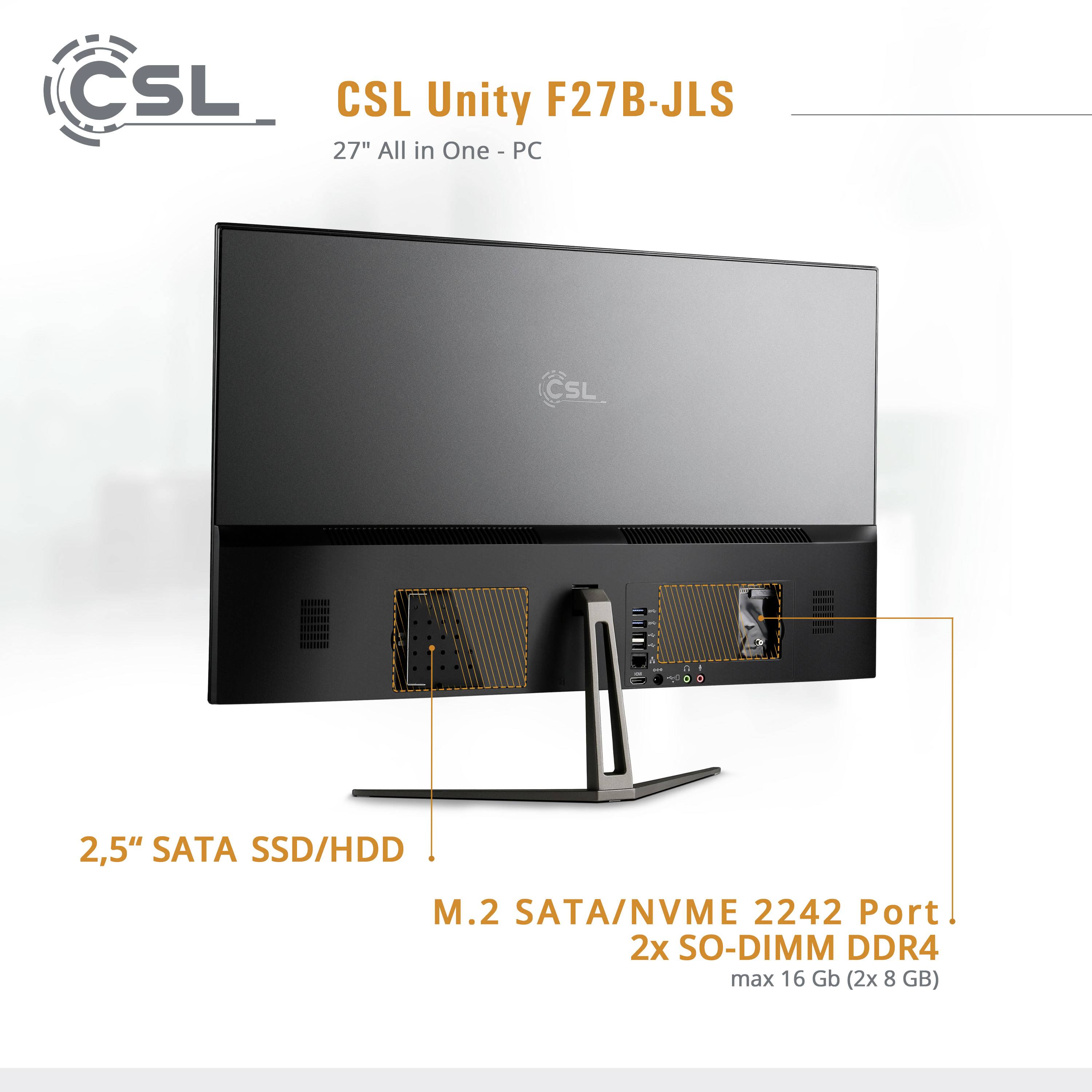 Csl computer all in one pc unity f27b jls 68 6 cm 27 inch full hd