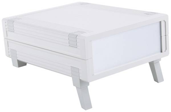 Bopla UM 32009 SET Desktop case (L x W x H) 157.50 x 198.90 x 62.20 mm Acrylonitrile butadiene styrene Grey-white (RAL 7035) 1 Set