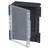 Black rectangular box with a transparent, open lid, suitable for wall mounting or as a storage container.