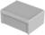 Rectangular, grey plastic storage box with lid, suitable for storage in the home or office.